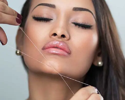Nail Salon Service At Home in Dubai 15 CHIN THREADING